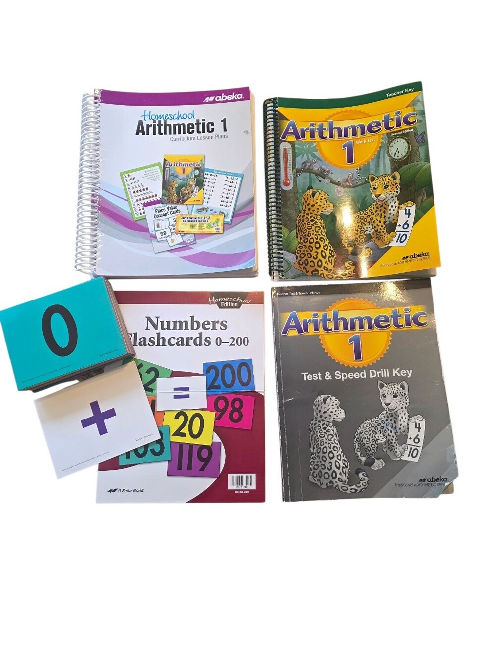 Abeka 1st Grade Arithmetic Parent Kit Lesson Plan, Answer Keys, Flashcards